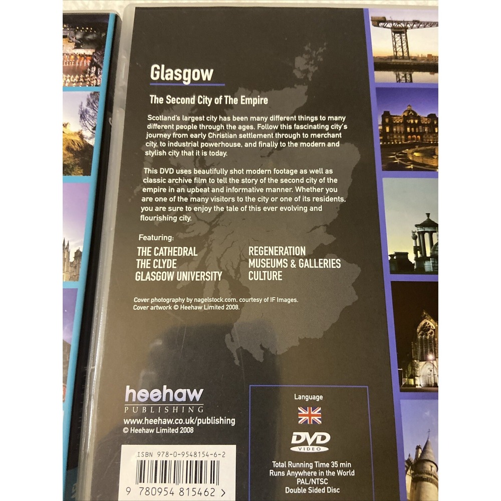 Edinburgh Capital Of The‎ North & Glasgow Dvd City Your History Lot Of 2 Travel - Picture 7 of 15